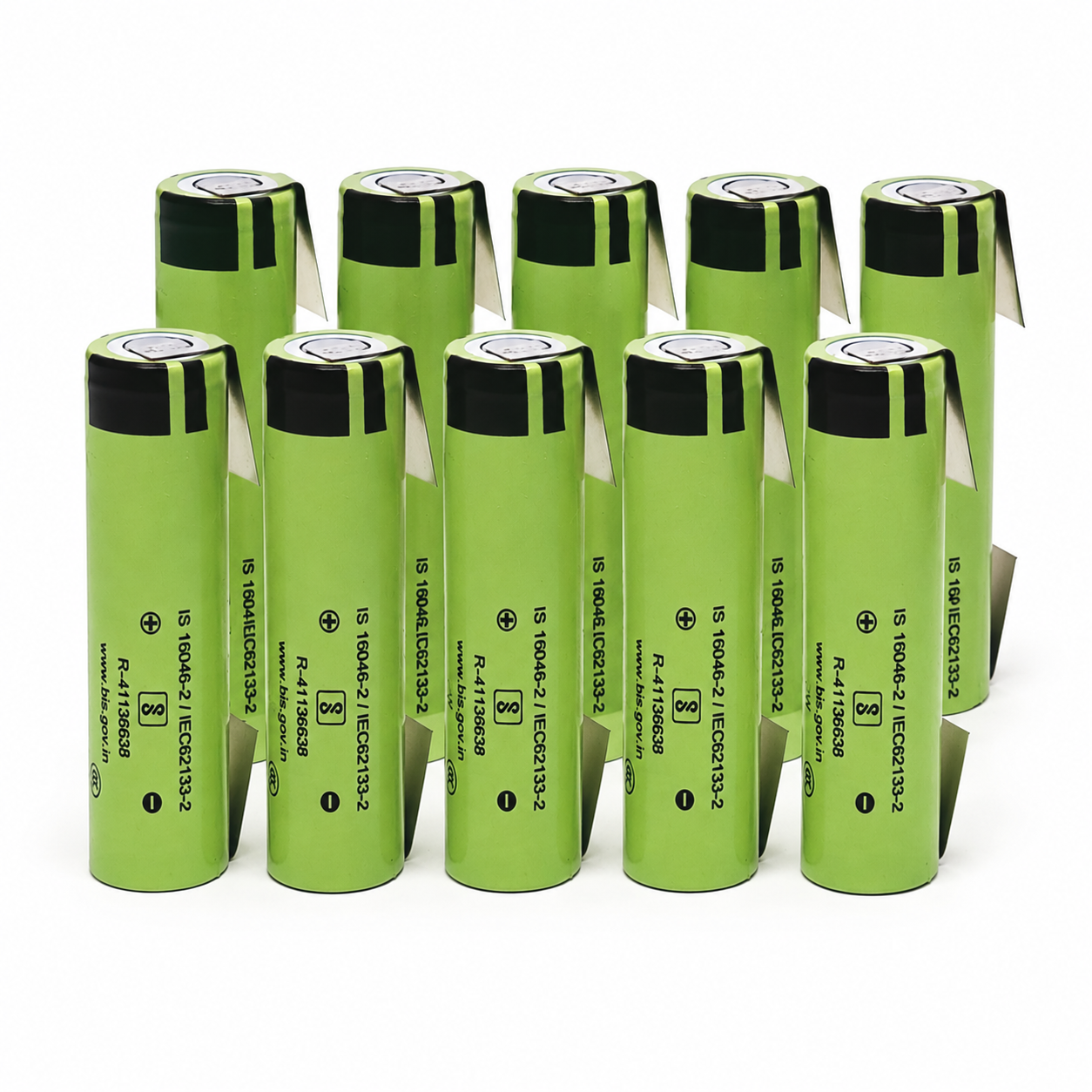 10 x Akku  Panasonic 18650 NCR18650GA  mit U-Form Lötfahne 3,6V 3,7V 3450mAh 18650 Li-Ion /  Alternative zu Samsung 35E
