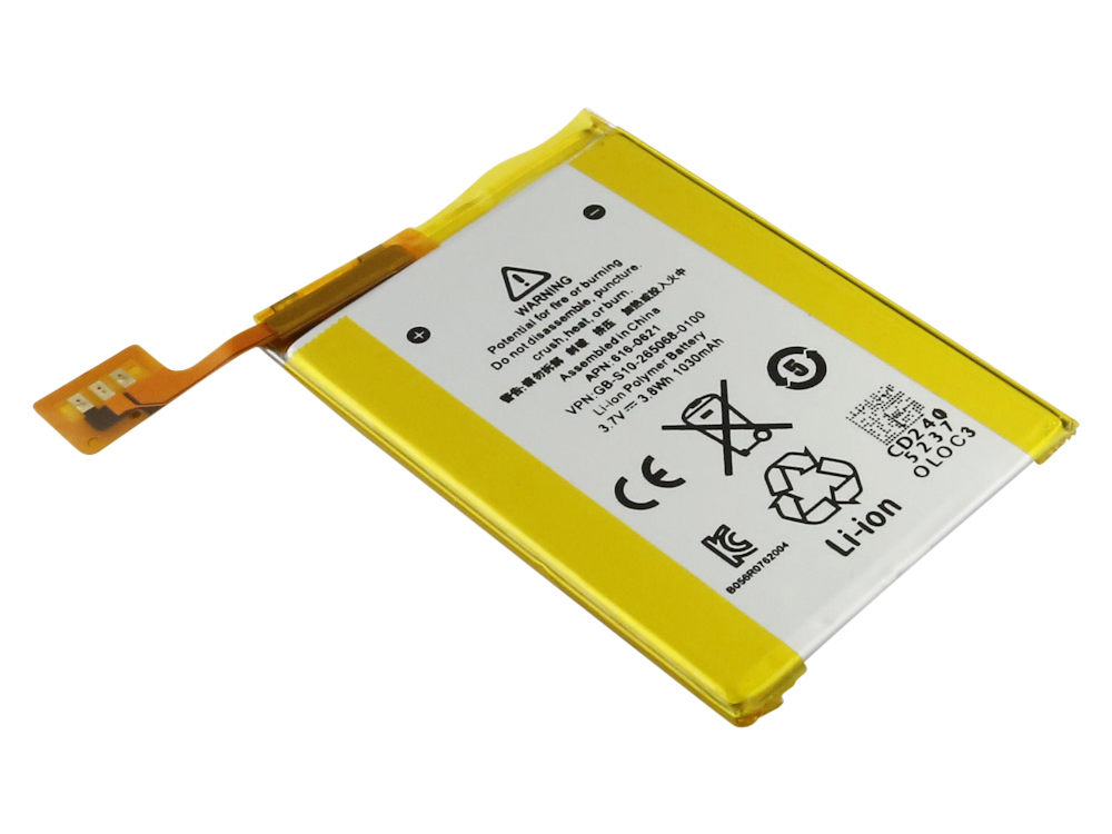 Akku für Apple iPod Touch 5.  616-0621 Generation 3,7V 1030mAh 3,8Wh Li-Polymer