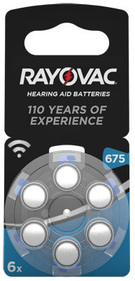 RAYOVAC Hörgerätebatterie HA675 Hearing Aid, Acoustic