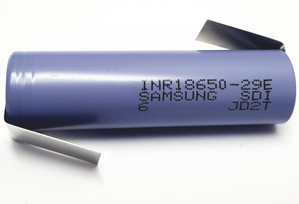 Samsung INR18650-29E 2900 mAh 3,7 V 3C Li-Ion Lötfahne Z