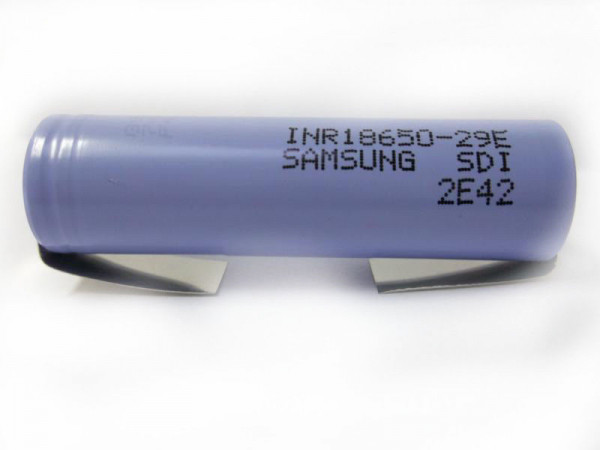 Samsung INR18650-29E 2900 mAh 3,7 V 3C Li-Ion Lötfahne U