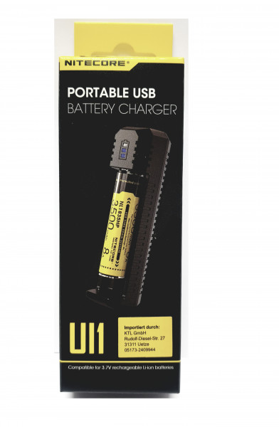 NiteCore Ladegerät USB Ladegerät UI1 Lieferung ohne Akkus